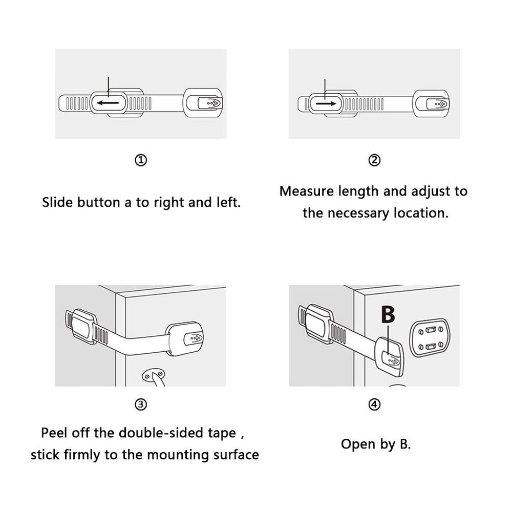 Viaky multi-use lock suitable for fridge and oven for safer access.