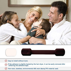 Viaky adhesive installation requires no screws and protects furniture without damage.