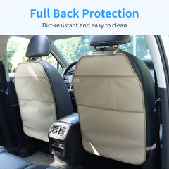 Beige Viaviat seat back cover with arced corners for a tidy fit