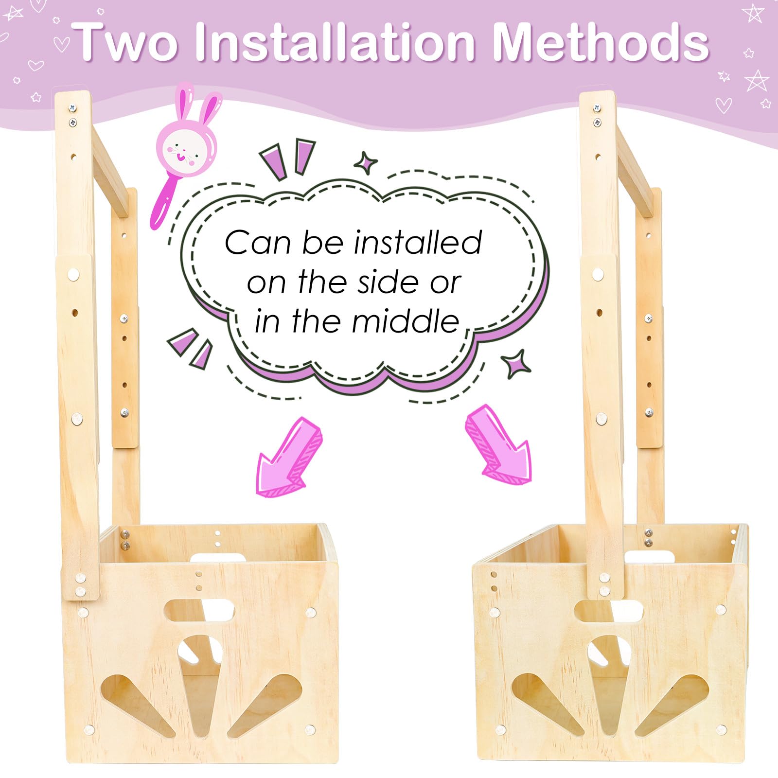 Vibaruta 3-level adjustable-handle crate ideal for nursery and beyond.