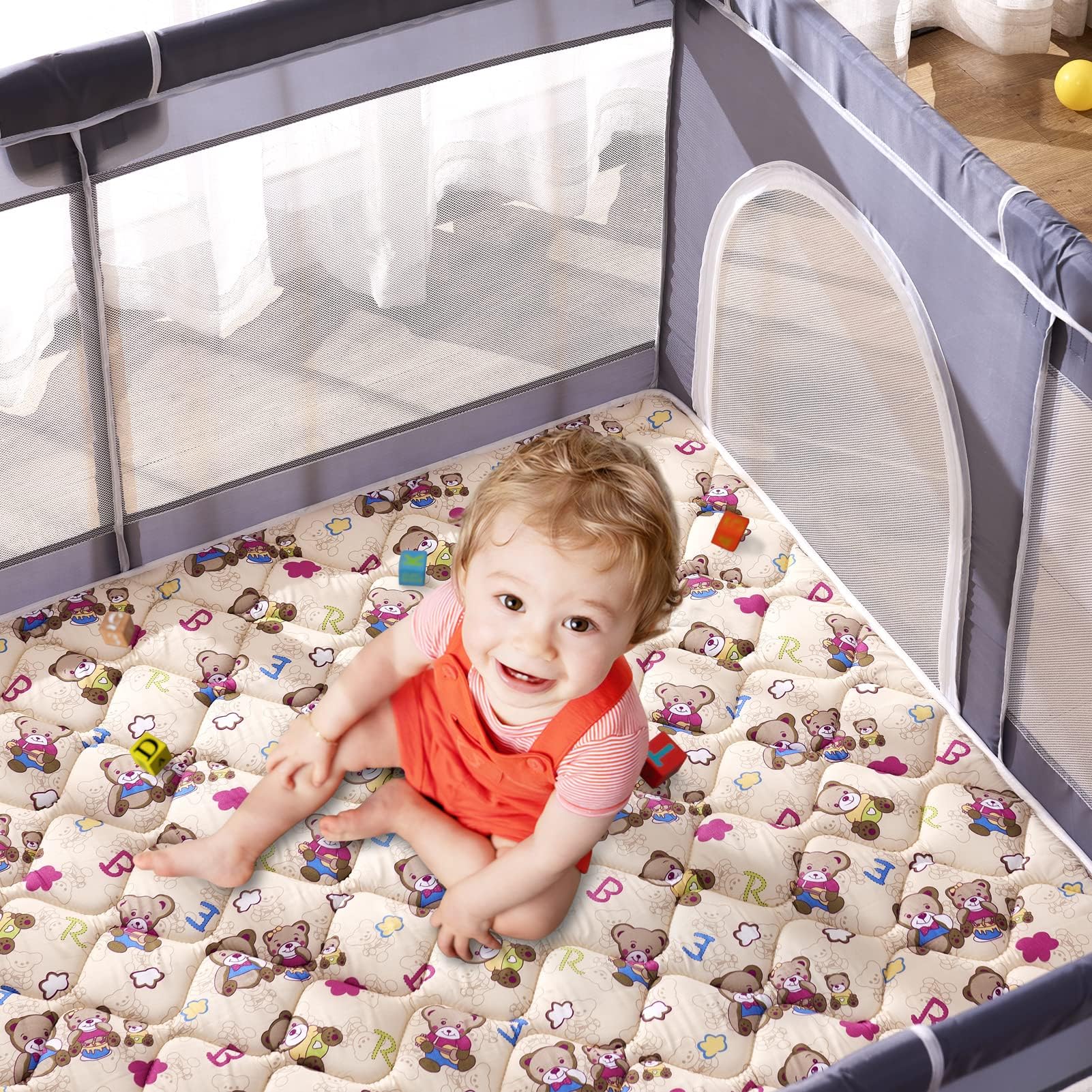 Vibe Bear family-friendly space for tummy time and discovery on the mat
