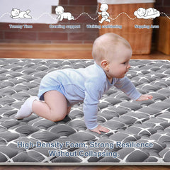 Vibe Bear Foldable Play Mat designed for easy storage and travel.