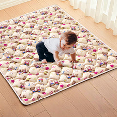 Vibe Bear high-density foam play mat front view shows thick cushioned surface for safe play
