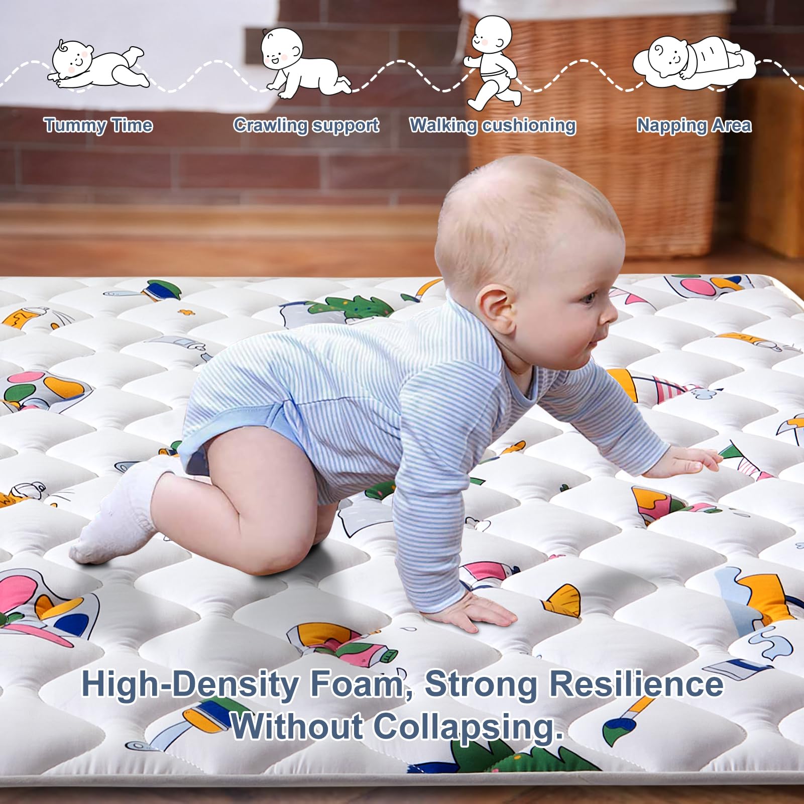Vibe bear machine washable mat easy to clean after spills and messes.
