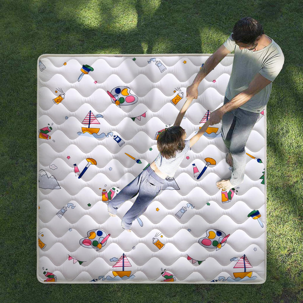 Vibe Bear non-toxic play mat ideal for infants and toddlers.