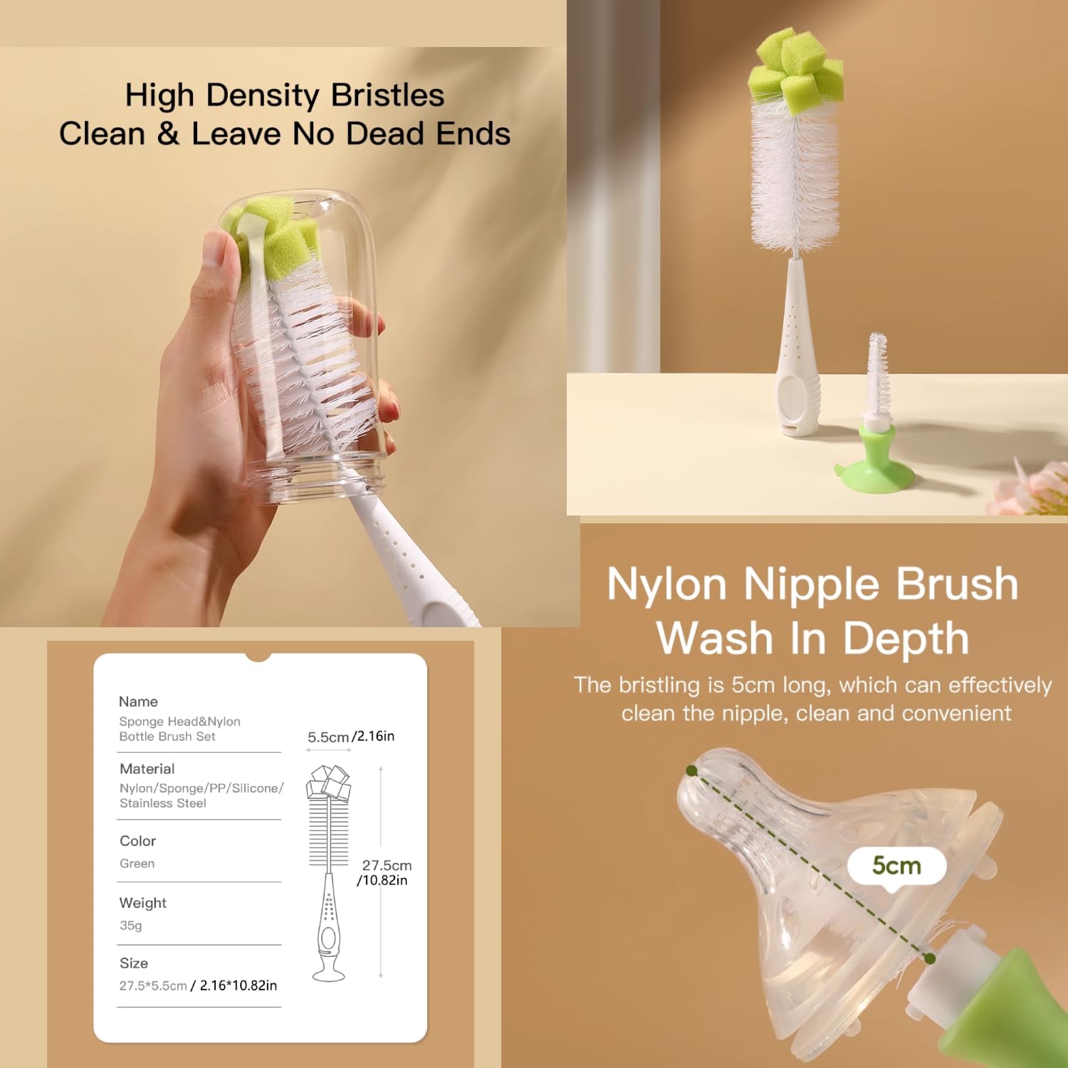 Vibkow lid brush designed to clean cup lids