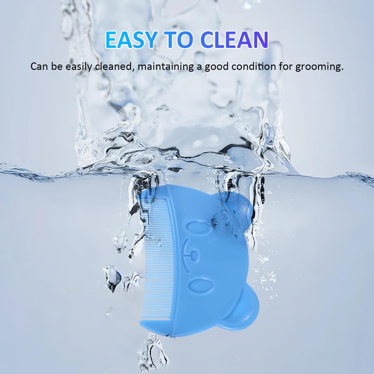 VICASKY cradle cap comb dual-color pack for color-coded use.