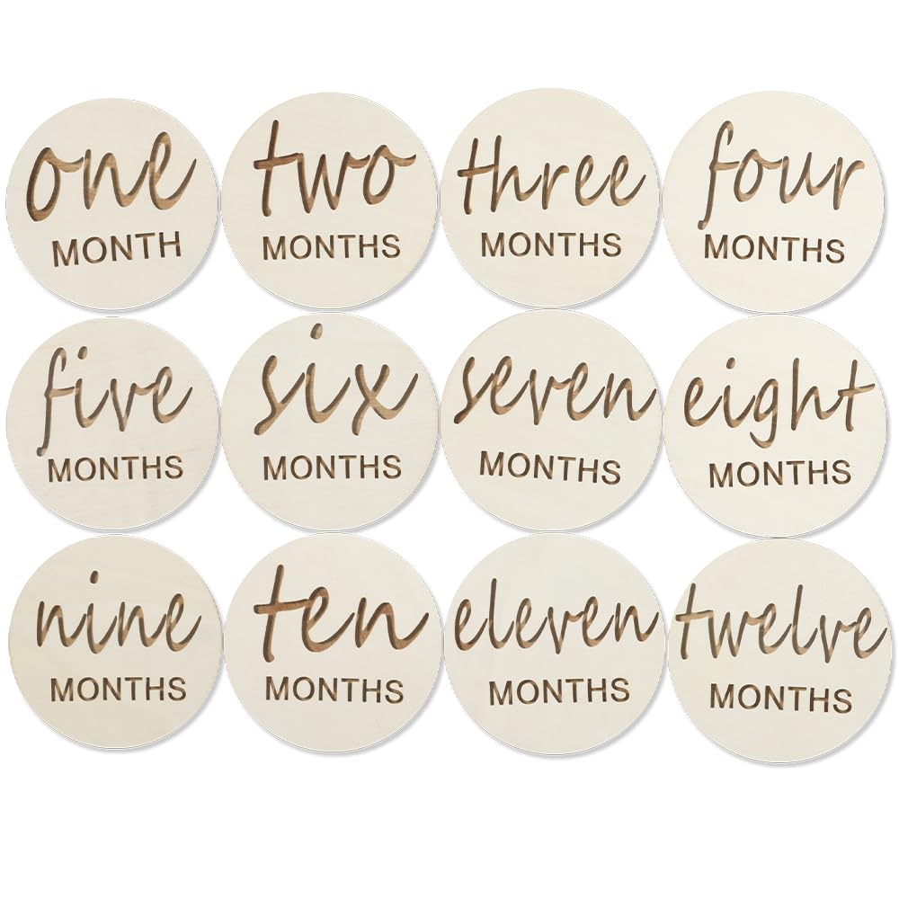Vichona milestone card for one month, ideal for baby photography and memories.