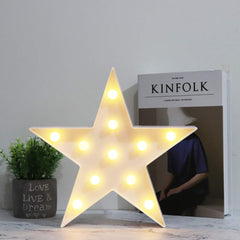 Vicila cordless star sign wall light easy to place in nurseries.