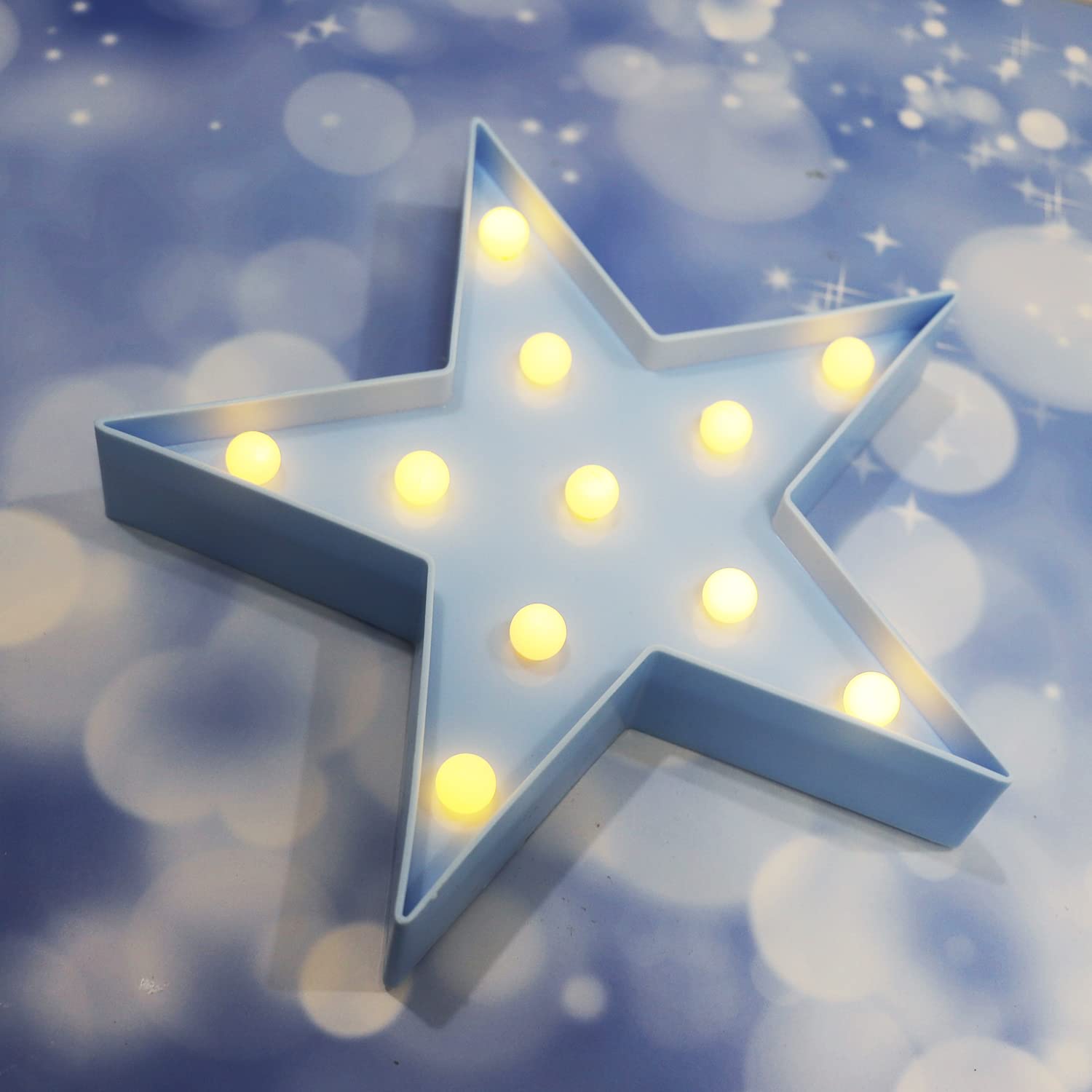 Vicila star-shaped lamp with warm white LEDs offers safe kid lighting