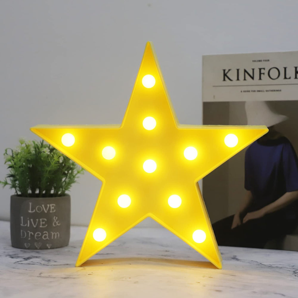 Vicila star sign wall decor mounted for easy placement in kids' rooms.