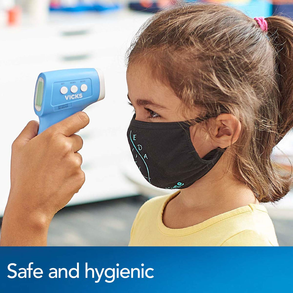 Vicks thermometer provides two-second readings with clear feedback.