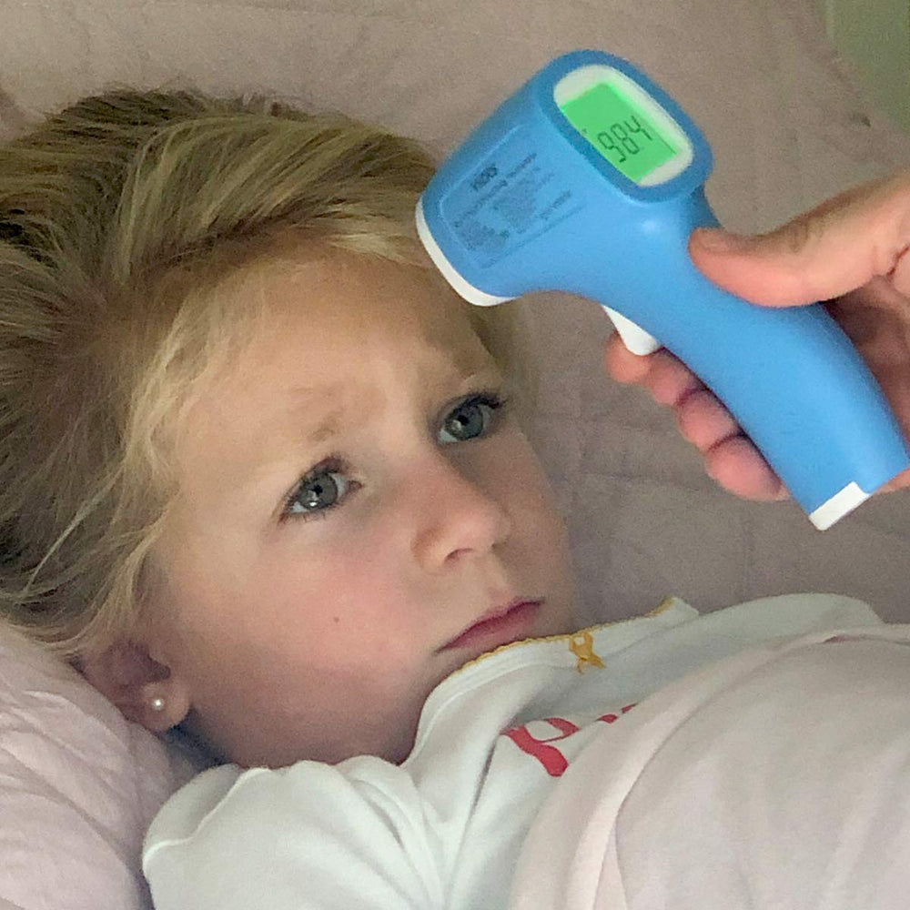 Vicks reads in Fahrenheit and Celsius for versatility.