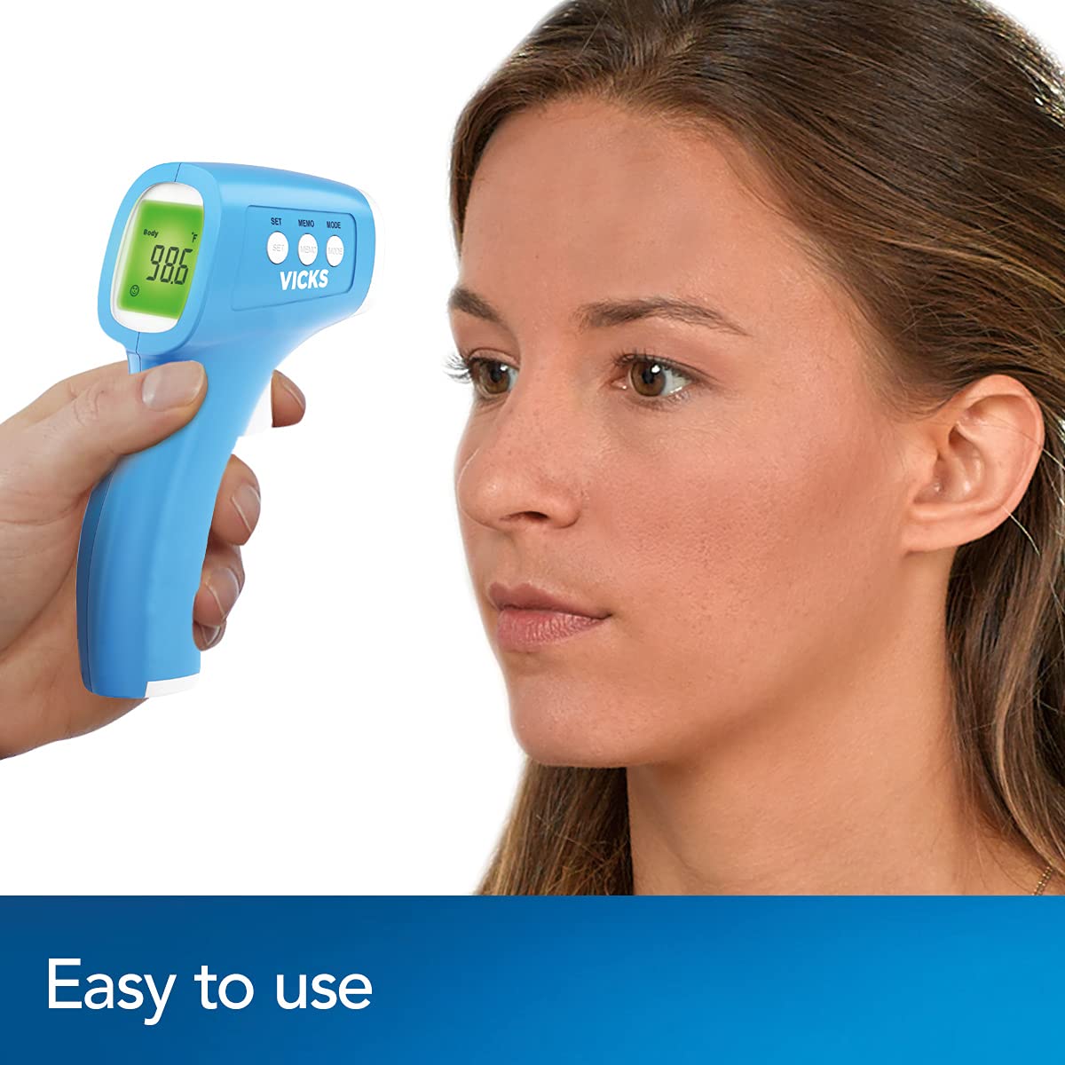 Vicks device operates quietly for peaceful sleep readings.