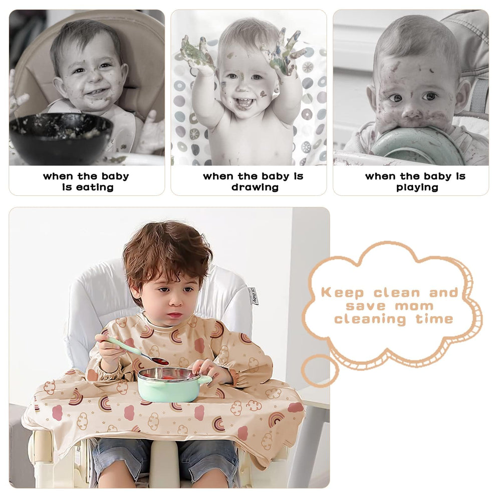 Vicloon easy-clean bib ready for a quick rinse after meals