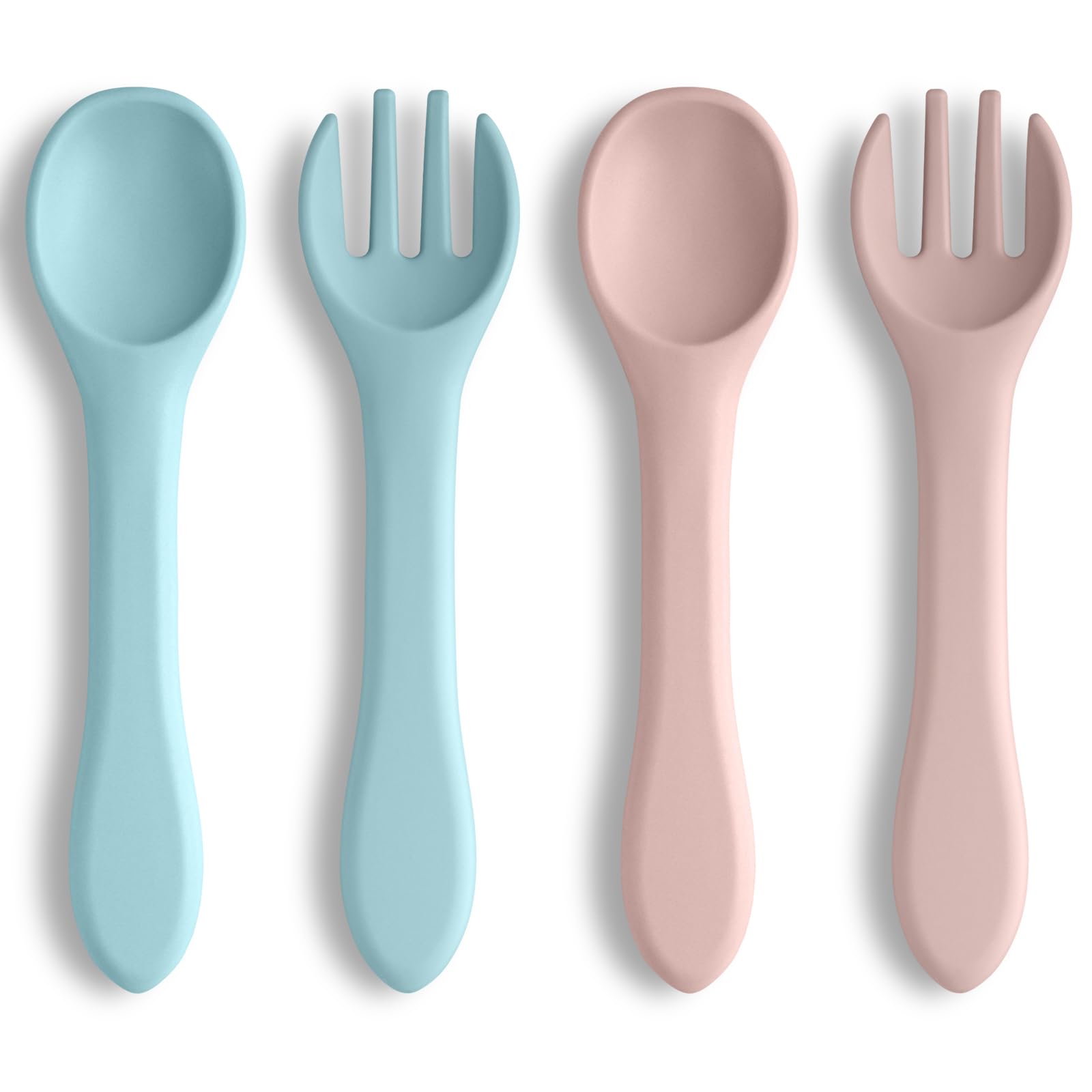 Vicloon silicone baby spoons set demonstrates gentle, safe feeding for early stages.