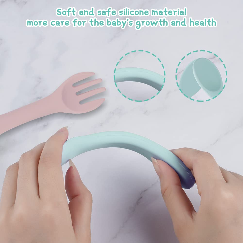 Vicloon soft colors for babies support visual development during meals.