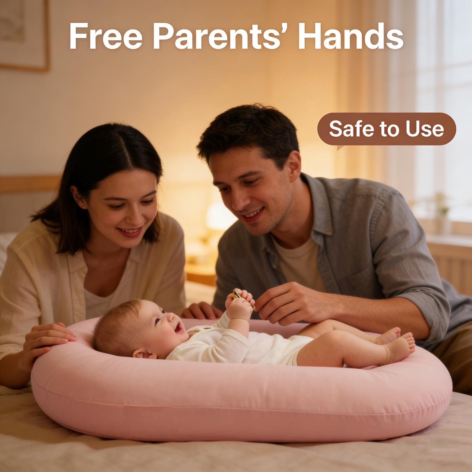 Vicorise Baby Lounger care: machine washable cover for easy cleaning