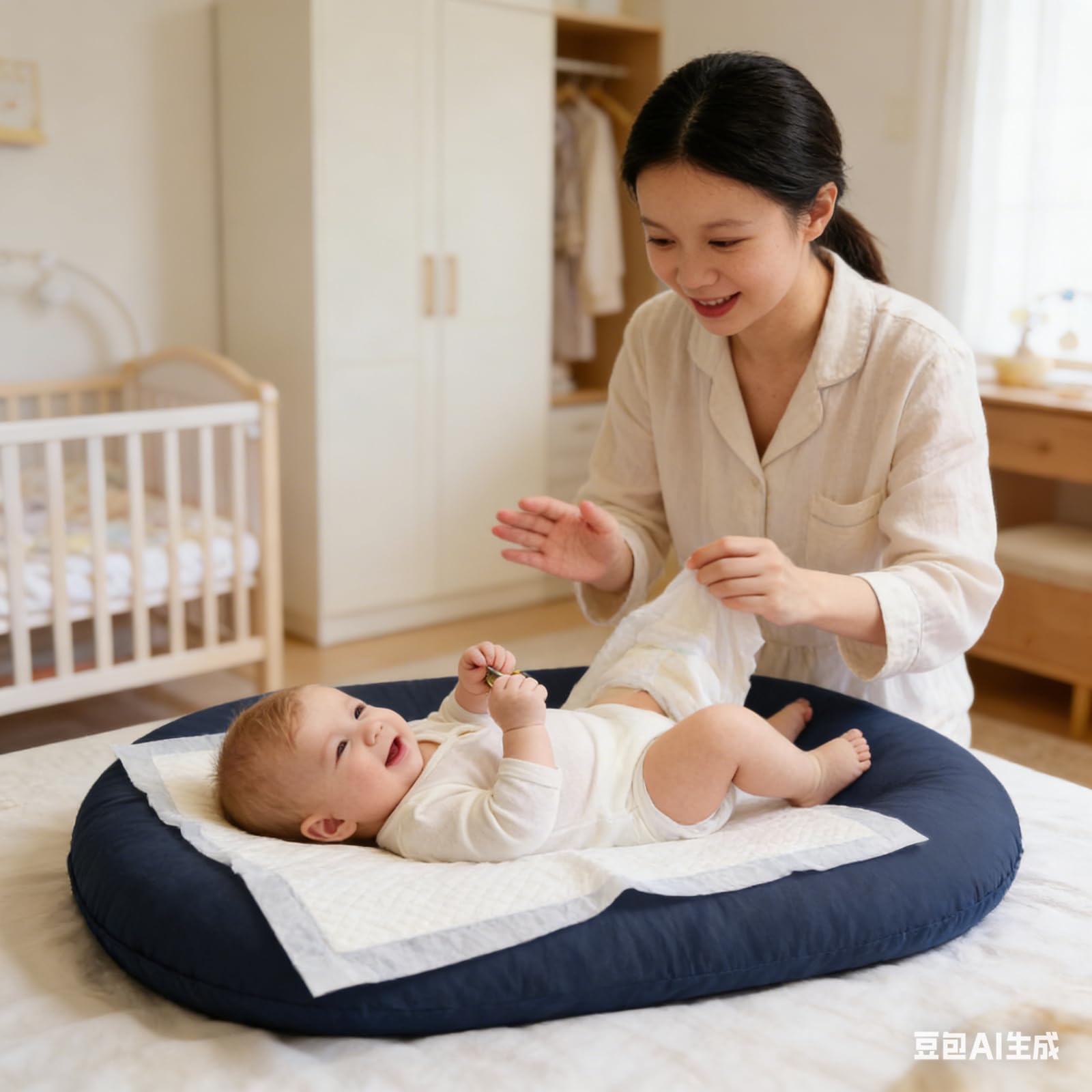 Vicorise Baby Lounger extended space setup demonstrates roomy area for growing babies