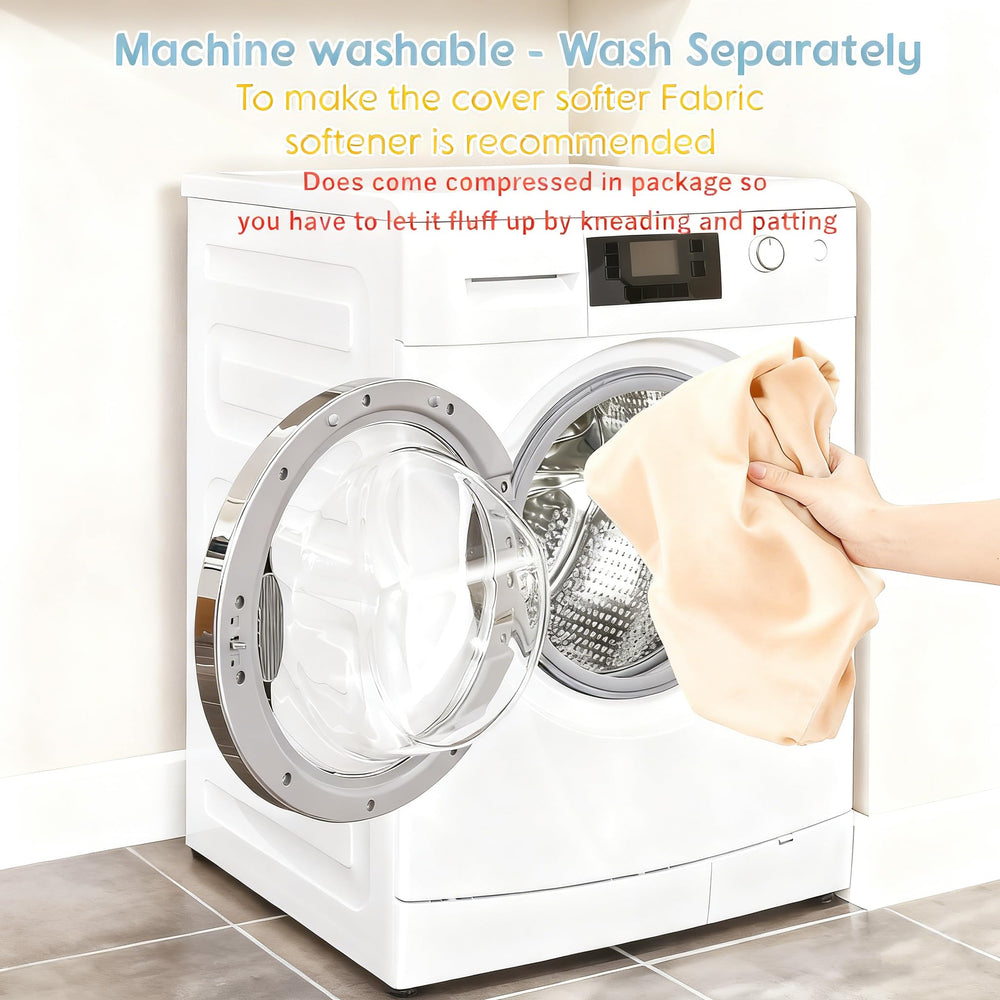 Vicorise baby lounger machine-washable cover for easy cleanups after messes.