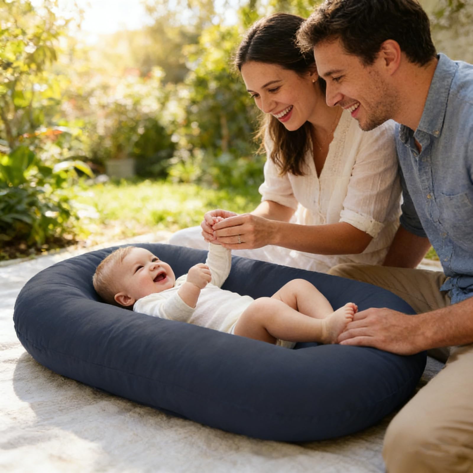Vicorise Baby Lounger machine washable cover simplifies cleaning and care