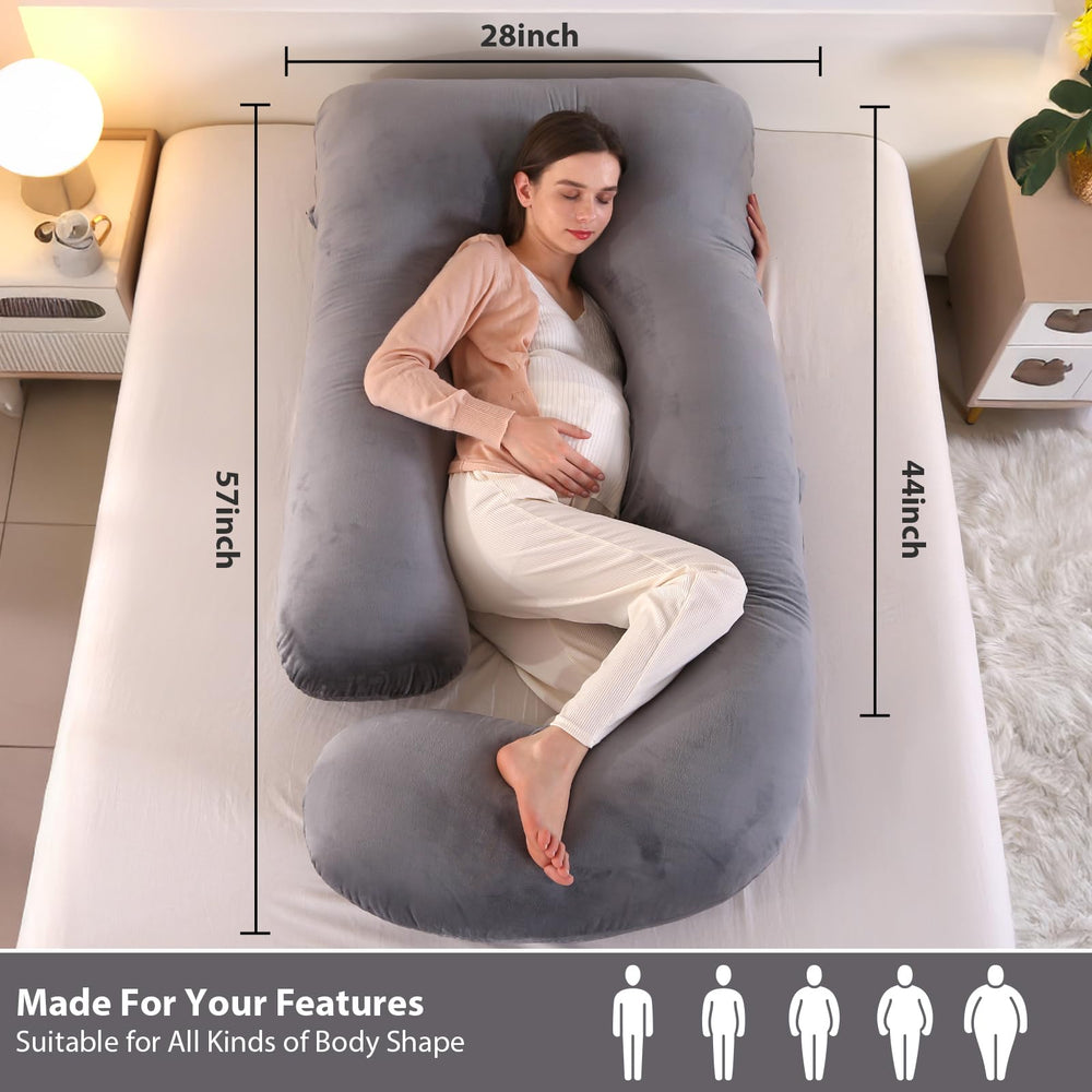 Victostar 57-inch full body pillow supports full-body alignment
