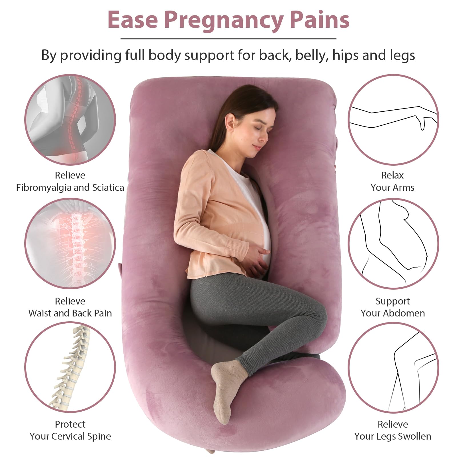 Victostar full-body pillow used for nursing and baby elevation