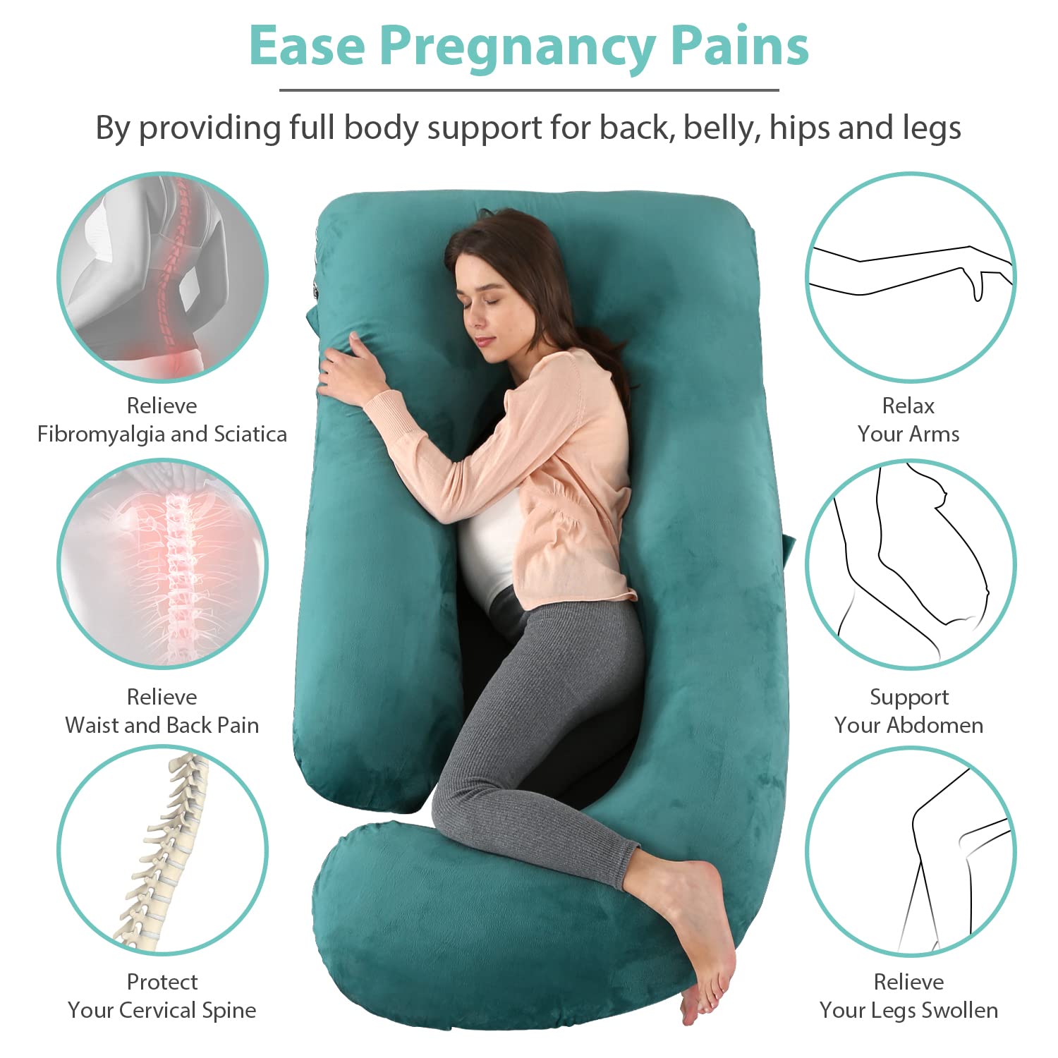 Victostar full-body pillow with removable cover for easy cleaning
