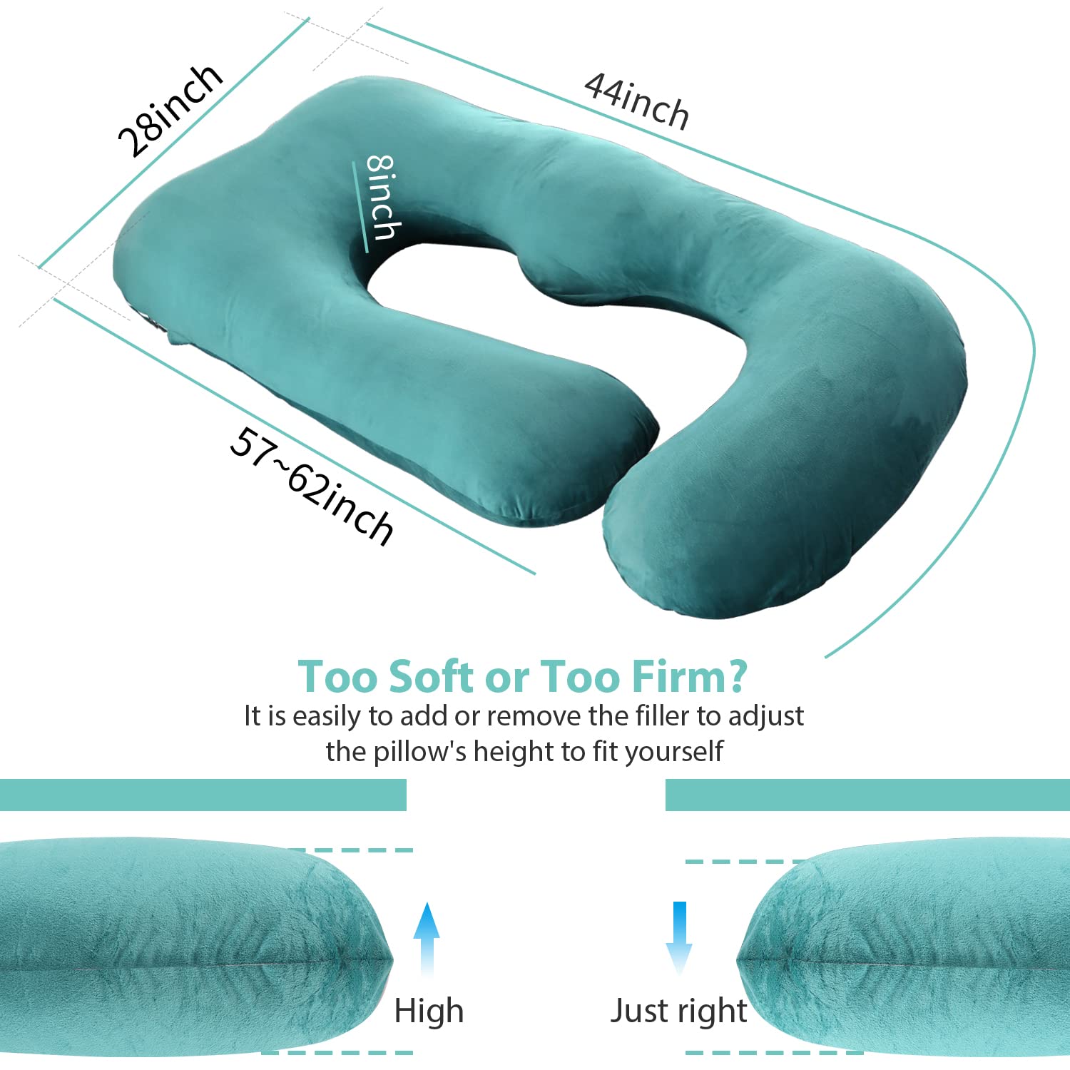 Victostar full-body support pillow easing neck, back, and hip discomfort
