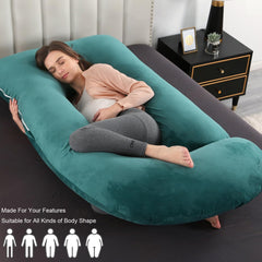 Victostar maternity pillow provides back-hip-knee support for alignment