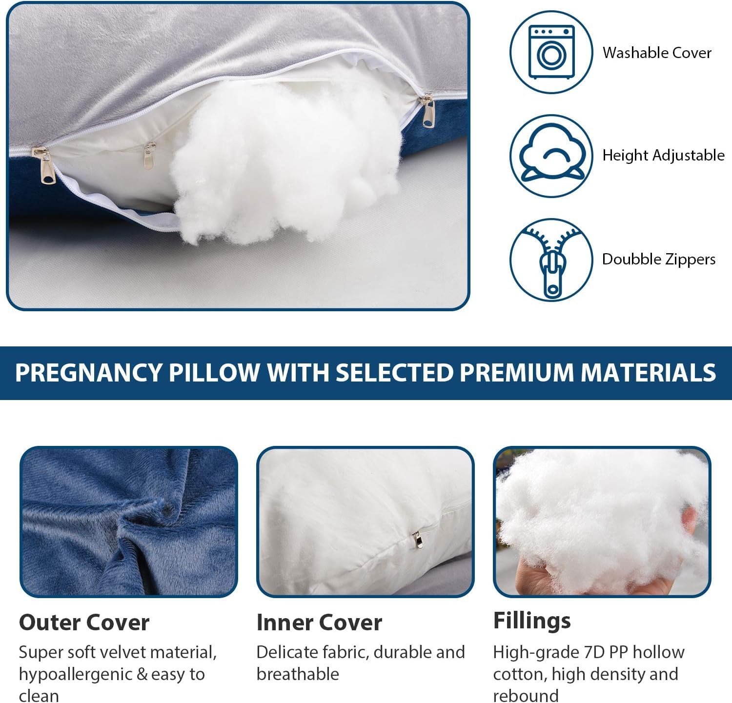 Victostar pillow cover is removable and machine-washable for easy cleaning.