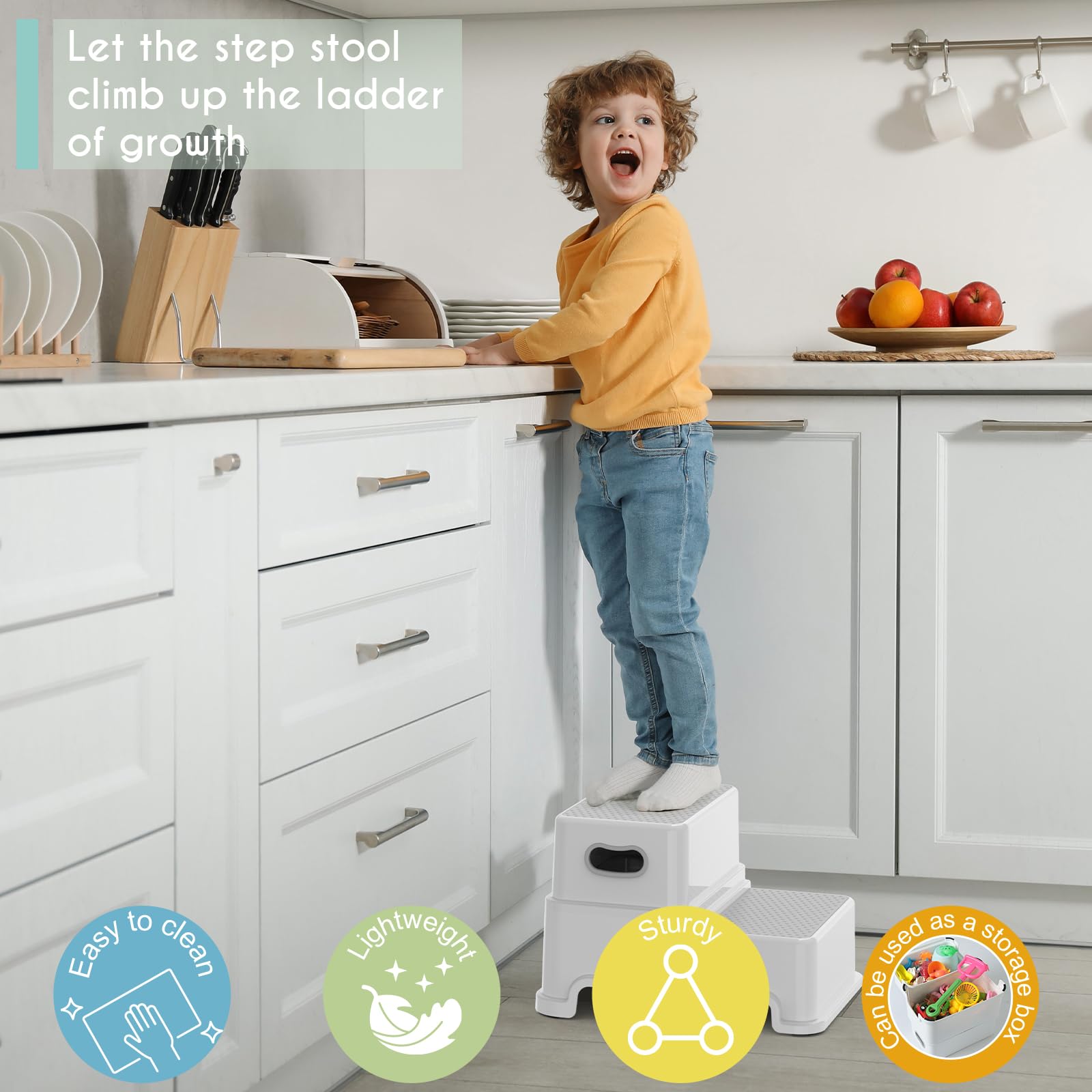 Victostar durable lightweight stool is easy for kids to carry