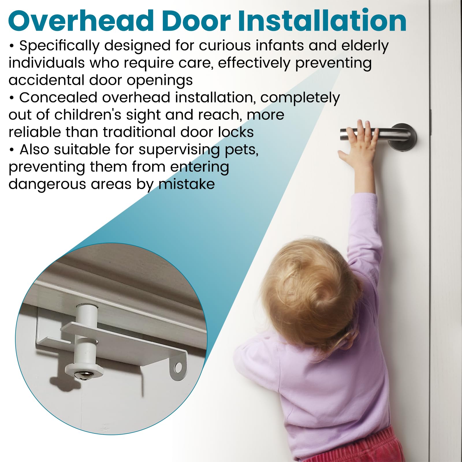 VIDABTE Top Door Lock two-pack ideal for families