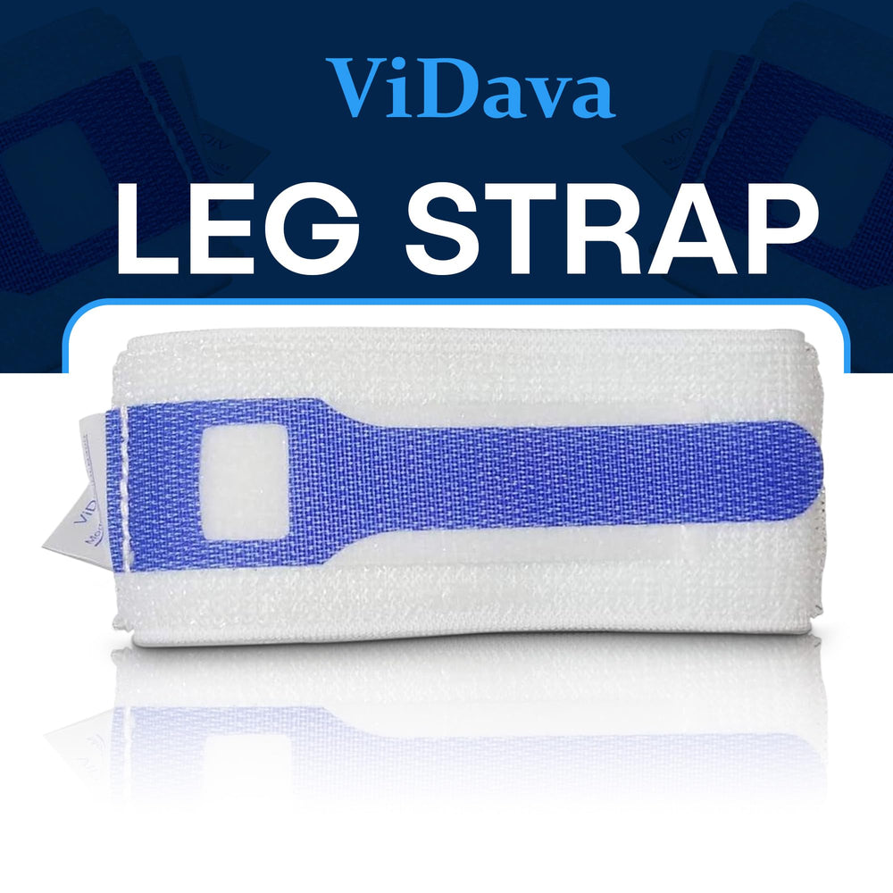 ViDava strap worn under clothing for discreet, secure catheter support.