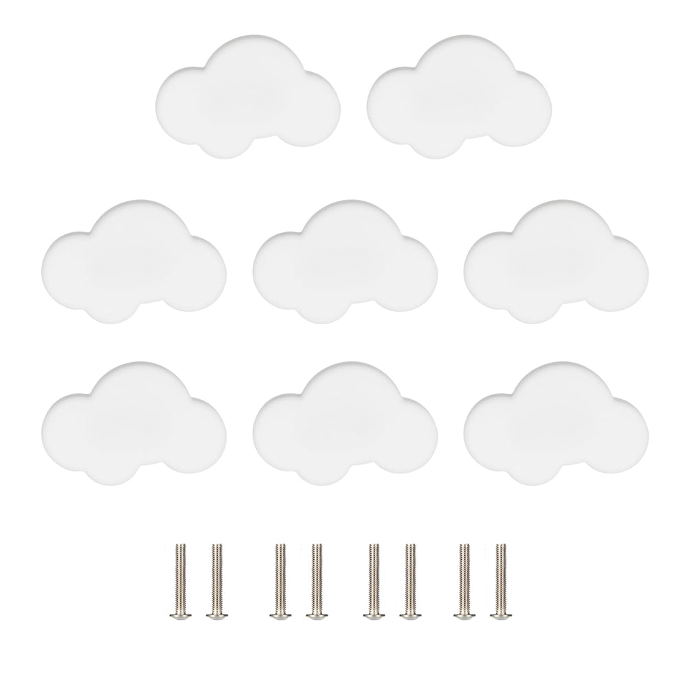 VIDELLY cloud-shaped knob adds a soft, safe grip to nursery furniture.