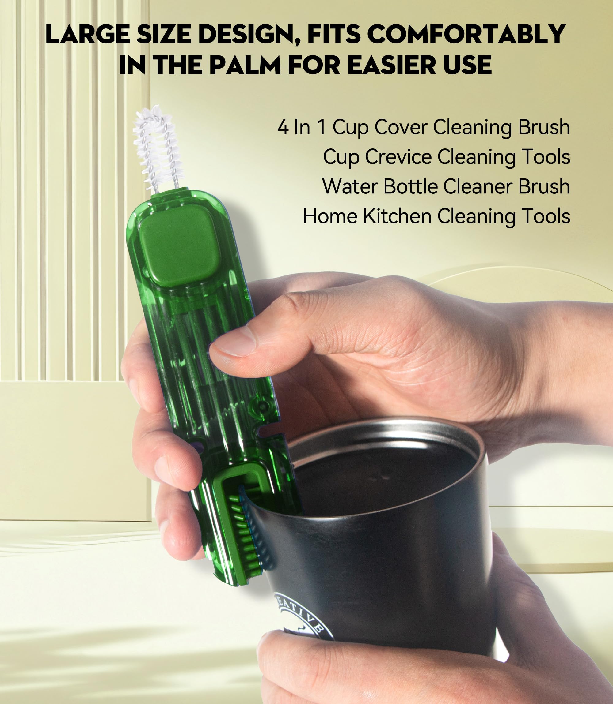 Vidonio ergonomic handle design provides comfortable grip during cleaning.