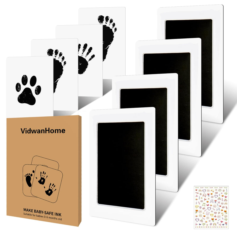 VidwanHome baby handprint captured with inkless pad for a safe keepsake