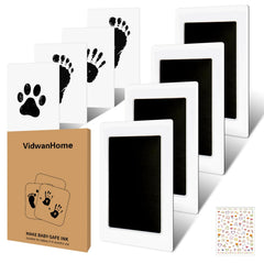 VidwanHome baby handprint captured with inkless pad for a safe keepsake