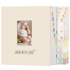Vienrose Baby Photo Album cover window for a personalized front image
