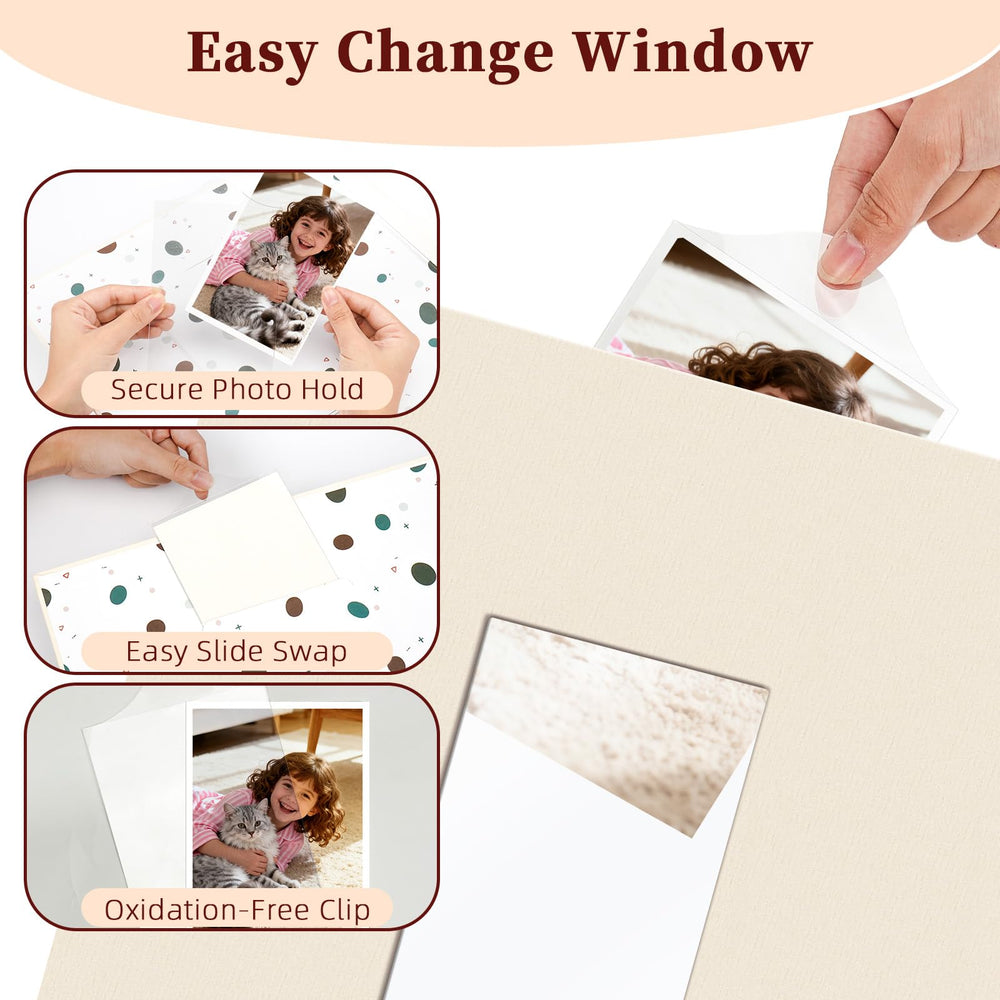 Vienrose Baby Photo Album pages hold 200 sheets with three photos each