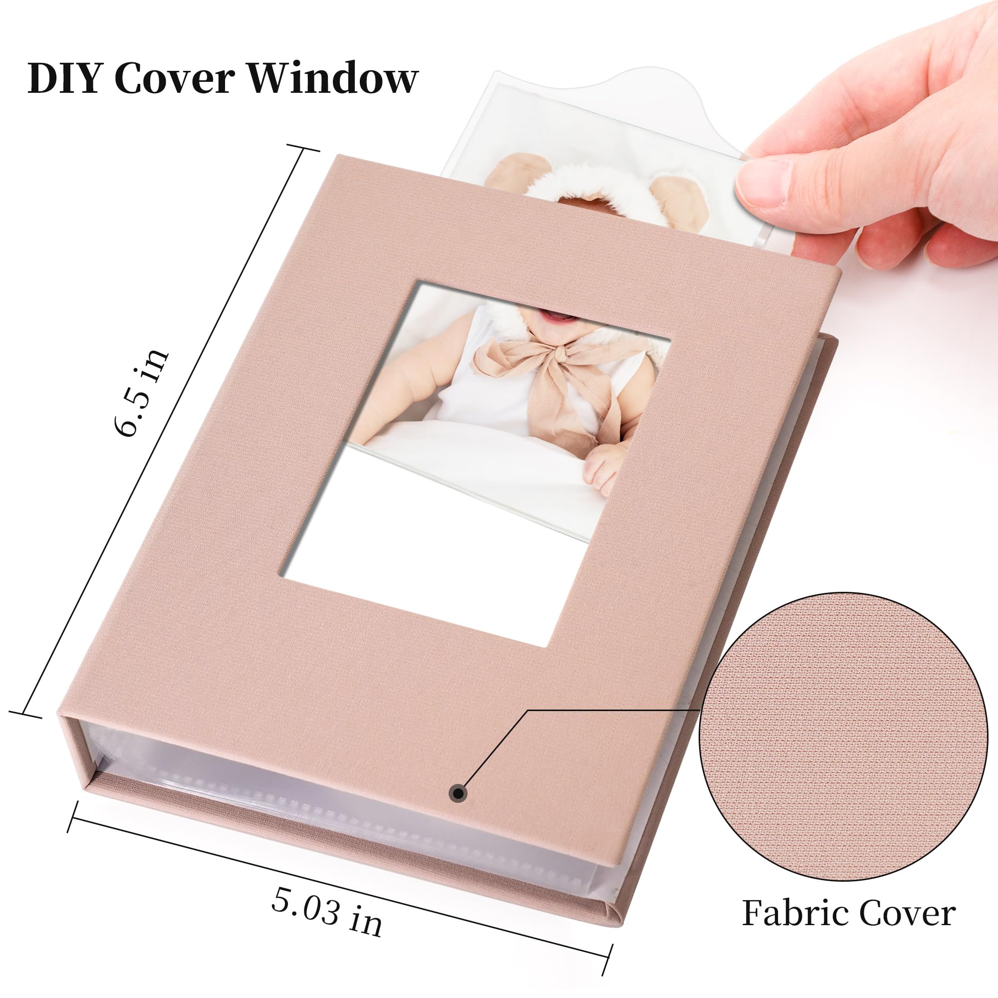 Vienrose Morandi album holds 52 photos per book, showcasing compact memory storage