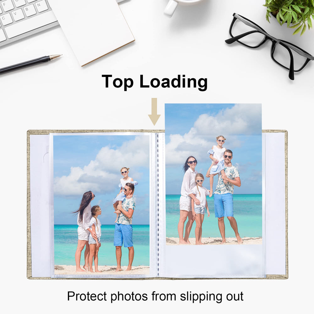 Vienrose 26-page layout holds up to 52 four-by-six photos securely.