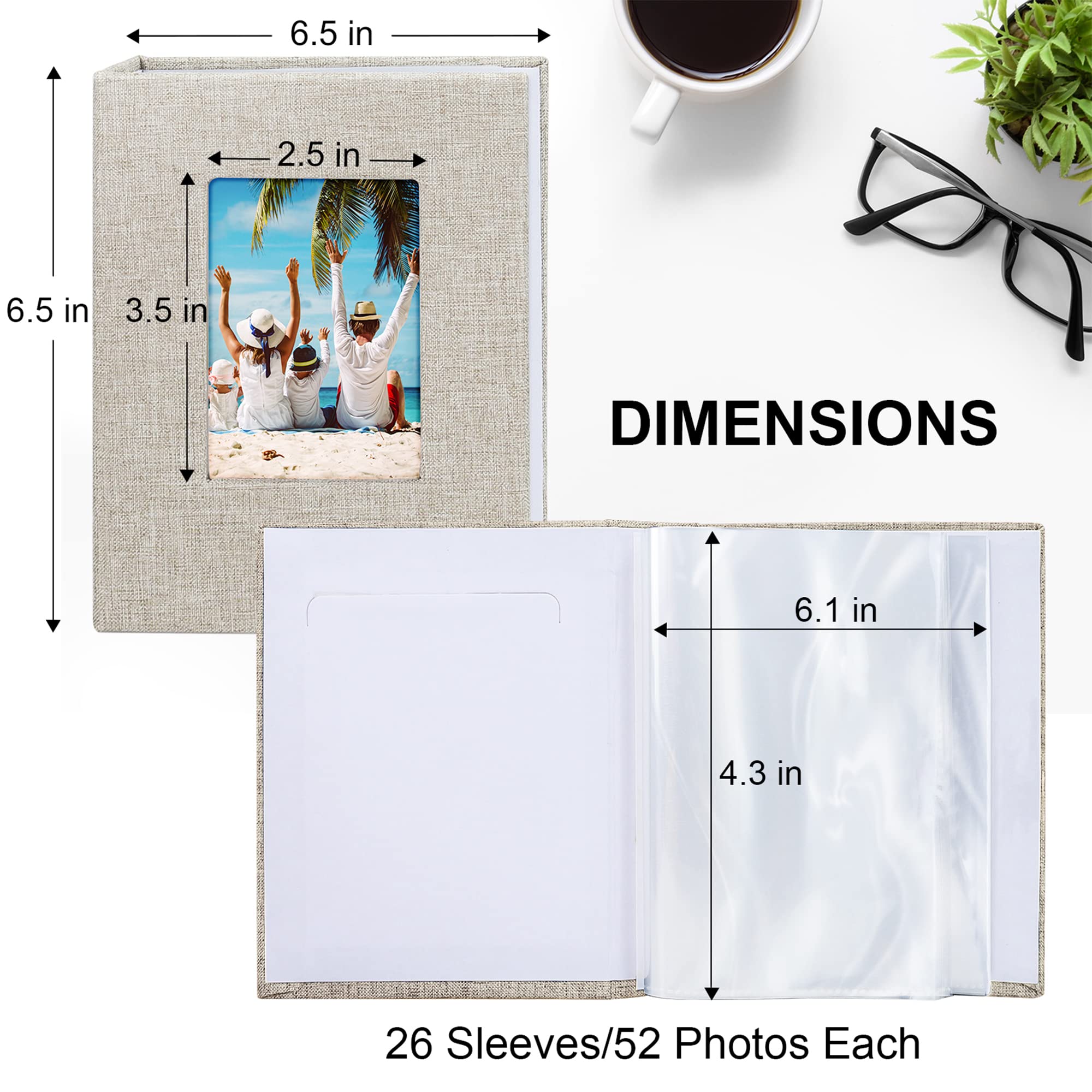 Vienrose small album serves as a portable brag book for loved ones.