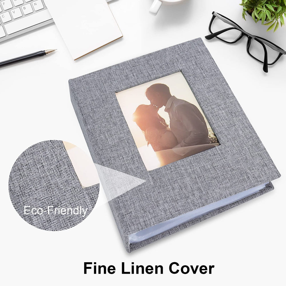 Vienrose small photo album with 26 pages keeps 52 photos organized