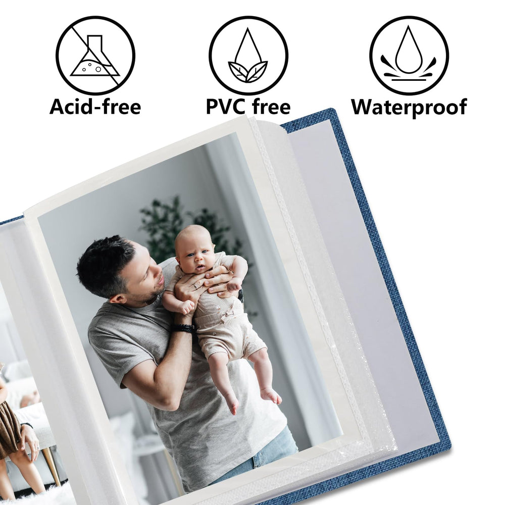 Vienrose album acid-free pages protect photos from air exposure