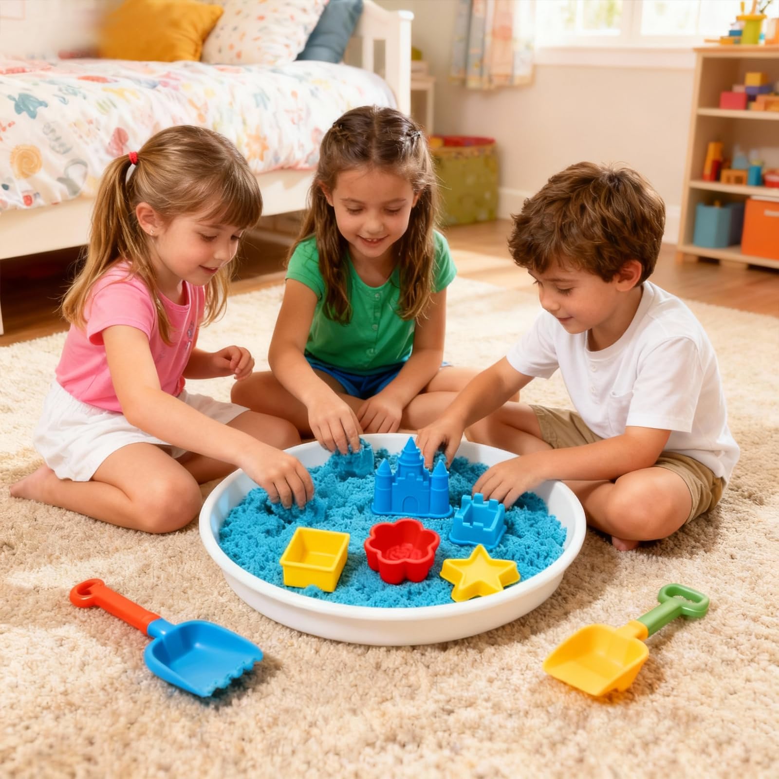 VIESMUMU Portable storage design makes on-the-go sensory play easy to bring along.