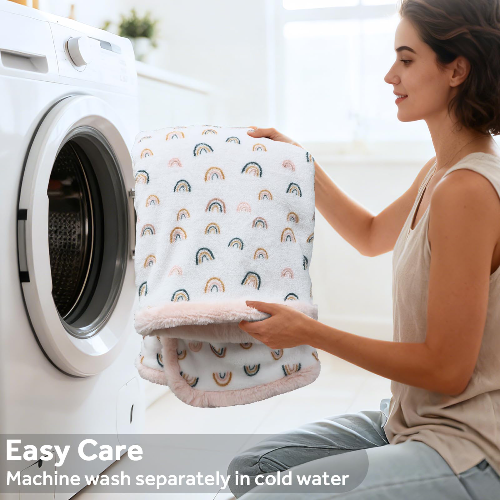 VigorSpring Rainbow Baby Blanket — OEKO-TEX certified safety for sensitive skin.