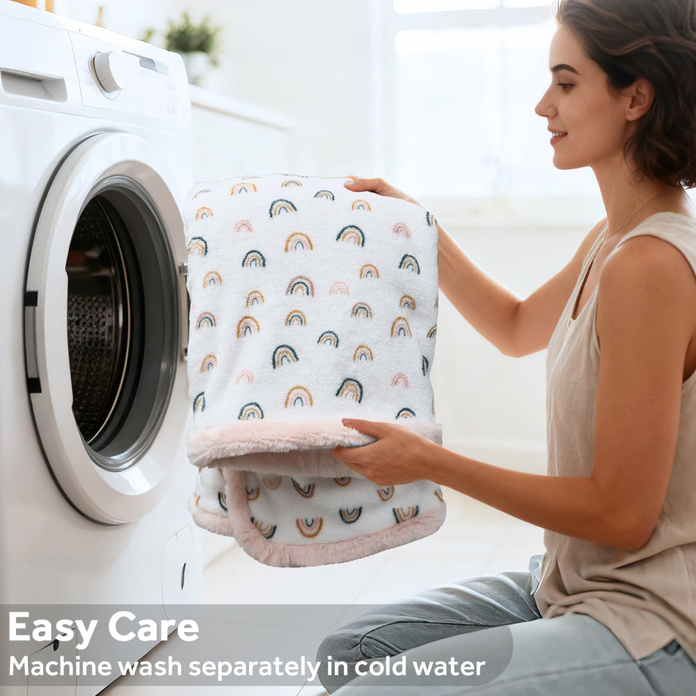VigorSpring Rainbow Baby Blanket — OEKO-TEX certified safety for sensitive skin.