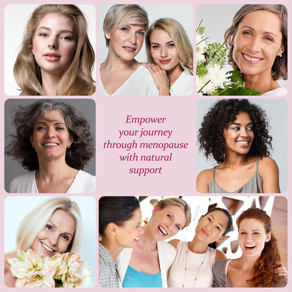 Two-pack packaging emphasizes value for menopause support and ongoing use.