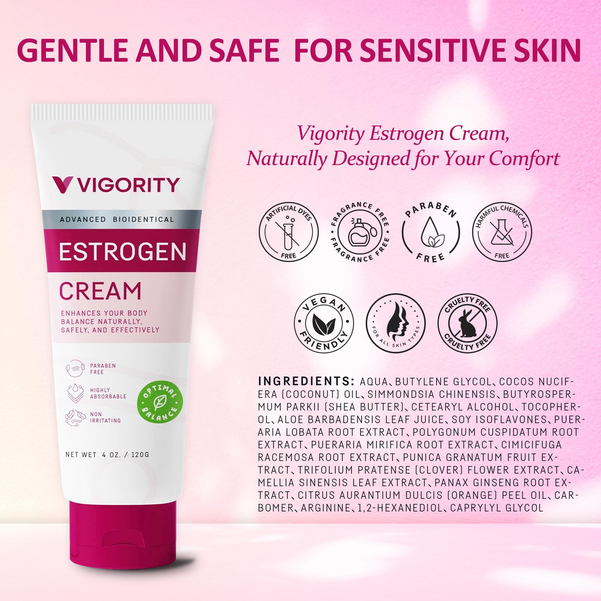 Vigority Estrogen Cream with polygonum cuspidatum extract
